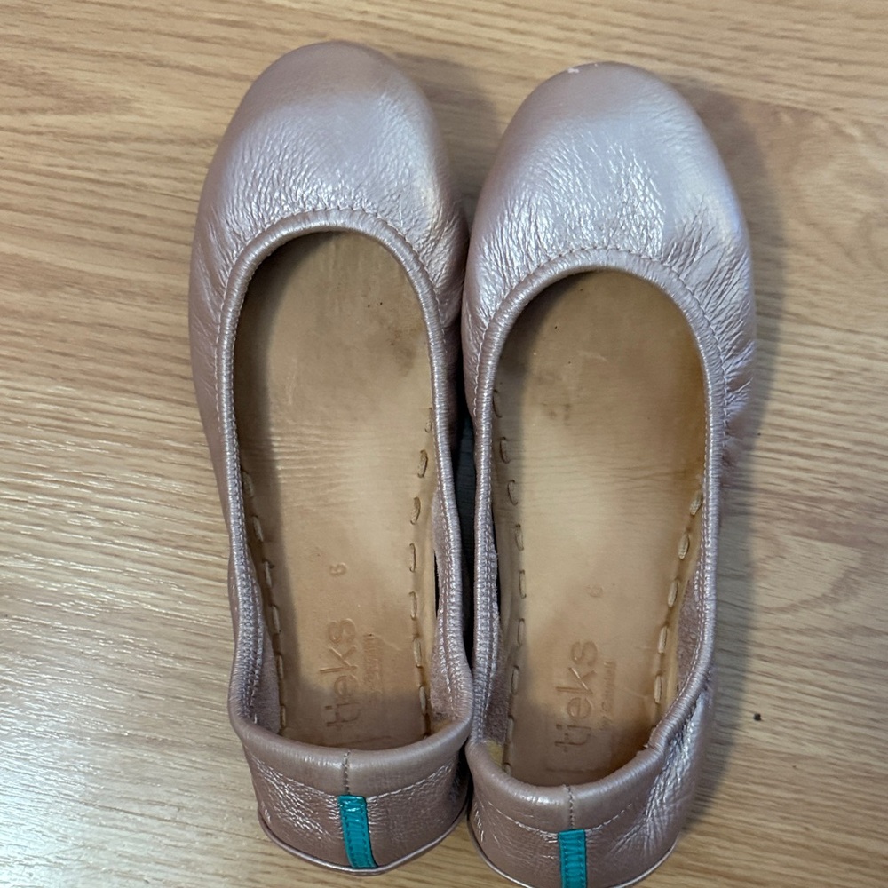 Tieks Women's Shimmering Pink Ballet Flats